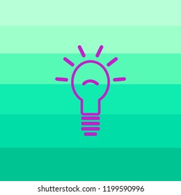 Lamp line icon. Vector illustration.