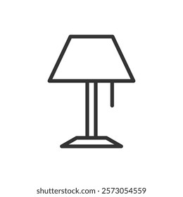 Lamp line icon. Vector illustration