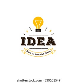  Lamp line icon. Vector illustration brainstorm logo isolated. Incandescent glowing. Bulb daylight.