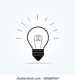 Lamp line icon Vector illustration.