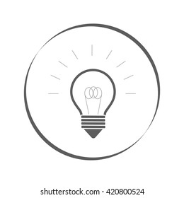 Lamp line icon Vector illustration.