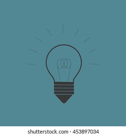 Lamp line icon Vector illustration.
