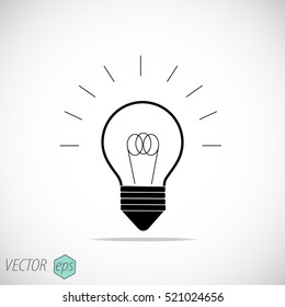 Lamp line icon Vector illustration.