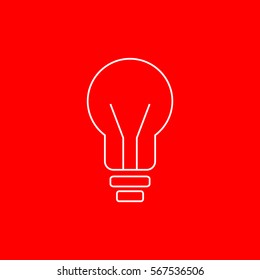 Lamp line icon , Vector illustration.