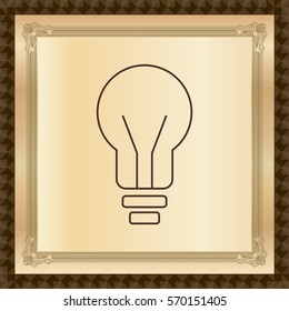 Lamp line icon , Vector illustration.