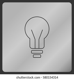 Lamp line icon , Vector illustration.