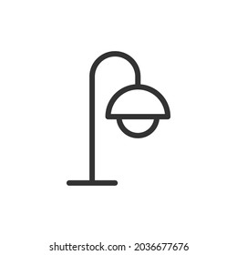 Lamp line icon. Web symbol for web and apps. Sign design in outline style. Lamp stroke object.