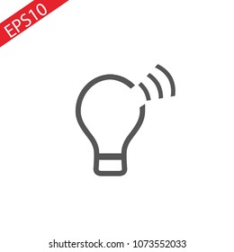 Lamp line icon,vector illustration. Flat design style. vector lamp line icon illustration isolated on White background