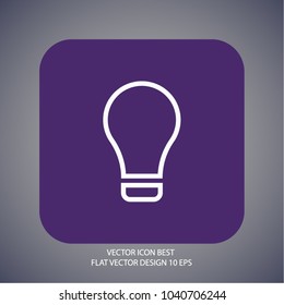 Lamp line Vector icon