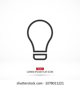 Lamp line Vector icon