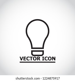 Lamp line Vector icon