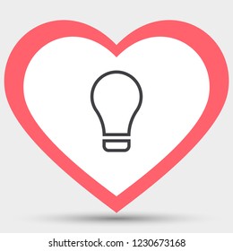 Lamp line Vector icon