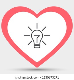 Lamp line Vector icon