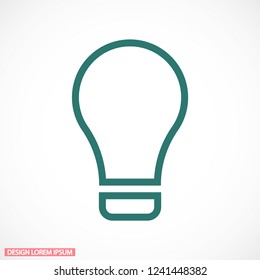 Lamp line Vector icon