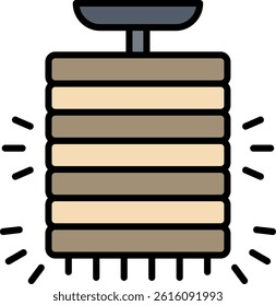 Lamp Line Vector Icon Design