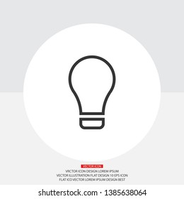 Lamp line Vector icon . Lorem Ipsum Illustration design