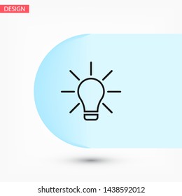 Lamp line Vector icon . Lorem Ipsum Illustration design
