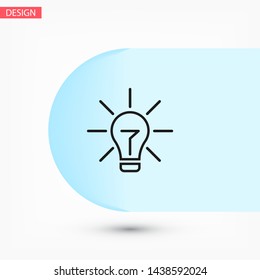 Lamp line Vector icon . Lorem Ipsum Illustration design