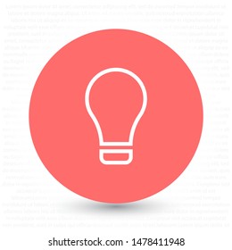 Lamp line Vector icon . Lorem Ipsum Illustration design