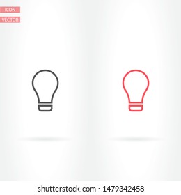 Lamp line Vector icon . Lorem Ipsum Illustration design