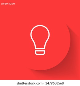 Lamp line Vector icon . Lorem Ipsum Illustration design