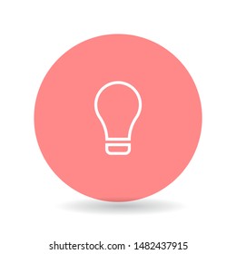 Lamp line Vector icon . Lorem Ipsum Illustration design