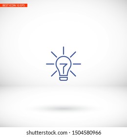 Lamp line Vector icon . Lorem Ipsum Illustration design