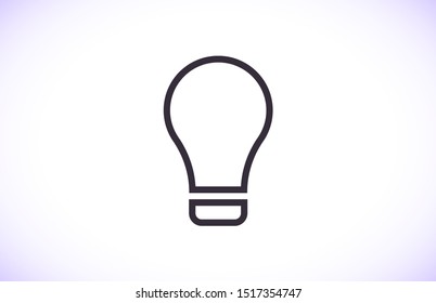 Lamp line Vector icon . Lorem Ipsum Illustration design