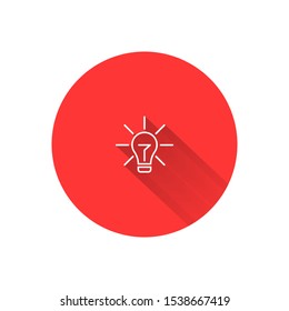 Lamp line Vector icon . Lorem Ipsum Illustration design