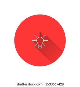 Lamp line Vector icon . Lorem Ipsum Illustration design