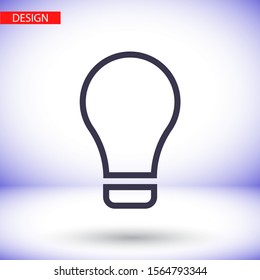 Lamp line Vector icon . Lorem Ipsum Illustration design