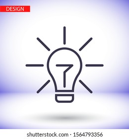 Lamp line Vector icon . Lorem Ipsum Illustration design