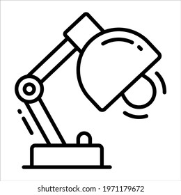 Lamp line vector Icon. that can be easily modified or edit