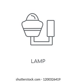 Lamp linear icon. Lamp concept stroke symbol design. Thin graphic elements vector illustration, outline pattern on a white background, eps 10.