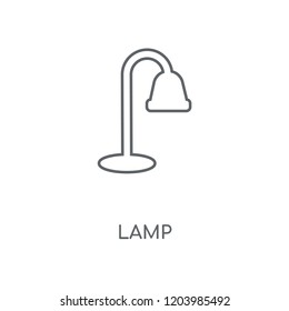 Lamp linear icon. Lamp concept stroke symbol design. Thin graphic elements vector illustration, outline pattern on a white background, eps 10.