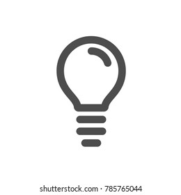 Lamp linear pictogram, idea and creativity symbol