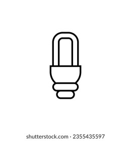 Lineares Leuchtensymbol. Perfekt für Design, Infografiken, Webseiten, Apps. 