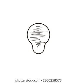 Lámpara, líneas, símbolo geométrico correcto vector de logotipo simple