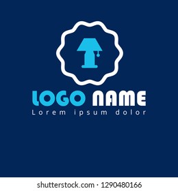 lamp logo concept. Designed for your web site design, logo, app, UI