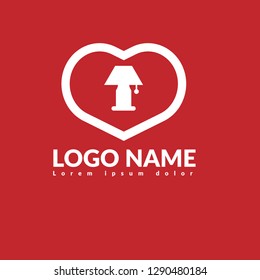lamp logo concept. Designed for your web site design, logo, app, UI