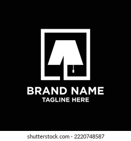 Lamp Logo Design Template Inspiration, Vector Illustration.