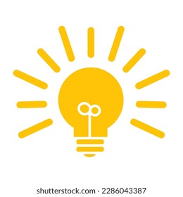 lamp logo flat design style with good quality