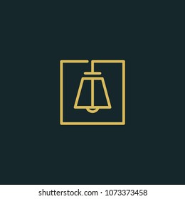 Lamp logo and icon concept. Vector.