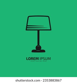 lamp logo, lamp icon silhouette vector, lamp symbol and light lamp isolated
