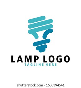lamp logo icon vector isolated