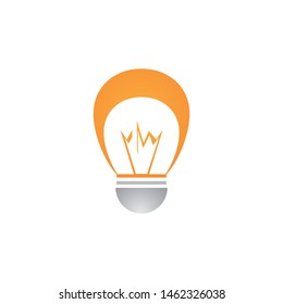 Lamp logo template icon design