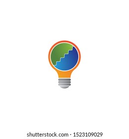 Lamp logo template icon design