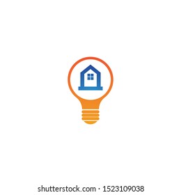 Lamp logo template icon design