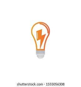 Lamp logo template icon design