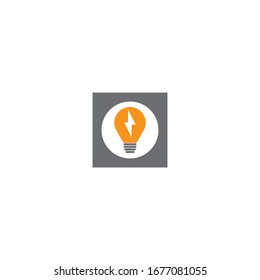 Lamp logo template icon design